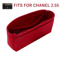 Portable Cosmetic Bag Organizer Insert for Women Handbag - Fits 2.55 Bag