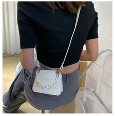 Fitshinling PU Mini Purse Chain Small Bags Female Faux Leather Summer Lady Bag