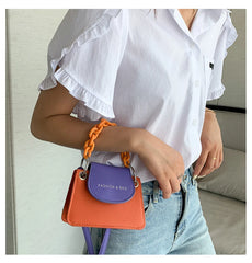 Fitshinling PU Mini Purse Chain Small Bags Female Faux Leather Summer Lady Bag