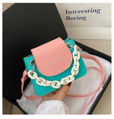 Fitshinling PU Mini Purse Chain Small Bags Female Faux Leather Summer Lady Bag