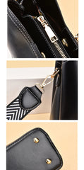 Fitshinling PU Women's Bag Butterfly Pendant Purse Female Faux Leather
