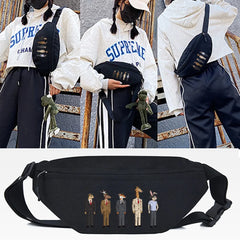 Orangutan Print Waist Bag Large Capacity Casual Tote Pack for Men and Women