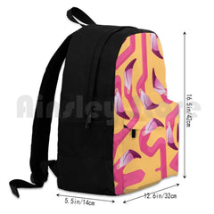 Flamingo Maze Hiking Backpack Waterproof Camping