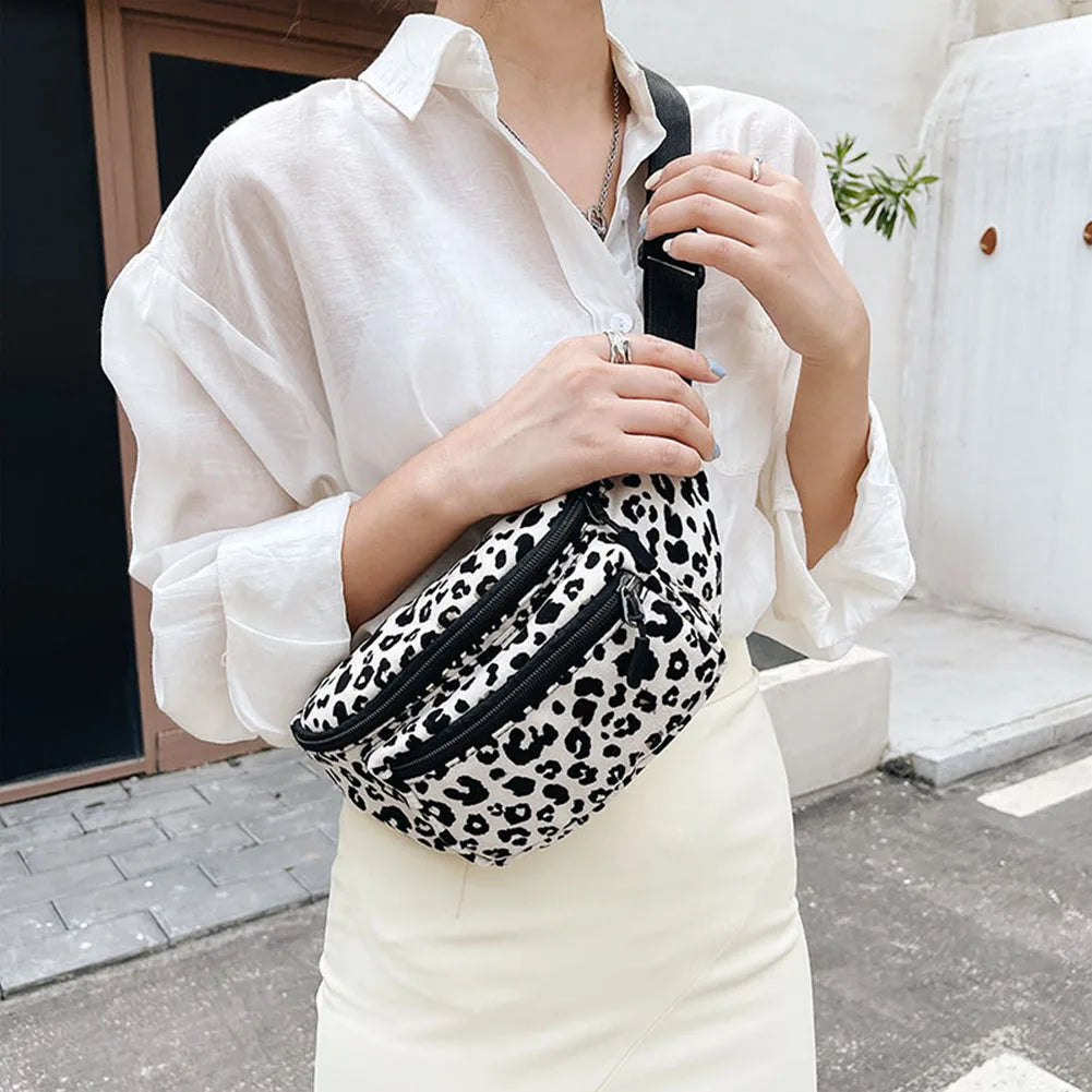 Leopard Print Shoulder Bag Women Crossbody Bag Large Capacity Handbag