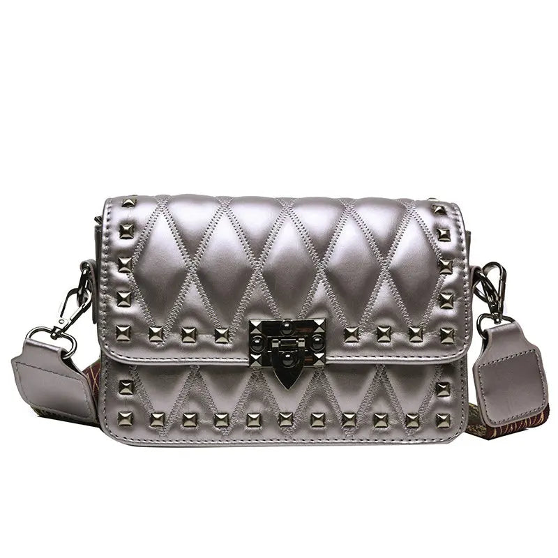 PU Leather Flap Bag Women Shoulder Crossbody Handbag