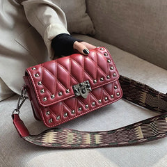 PU Leather Flap Bag Women Shoulder Crossbody Handbag