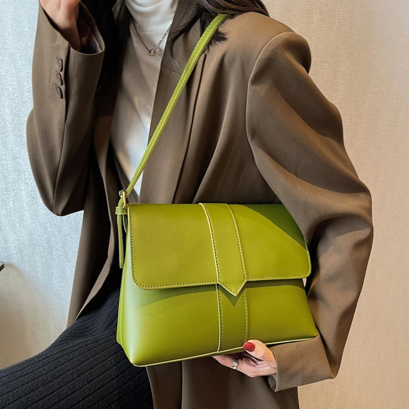 Flap Crossbody Bag Leather Handbags and Purses Small Shoulder Side Bags