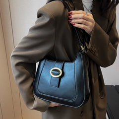 Flap Crossbody Bags For Women Winter Small PU Leather Shoulder Bag