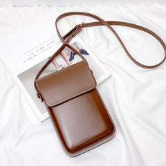 Flap Crossbody Bags Mini PU Leather Shoulder Purses Handbags Girls Ladies Solid