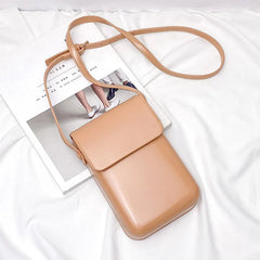 Flap Crossbody Bags Mini PU Leather Shoulder Purses Handbags Girls Ladies Solid