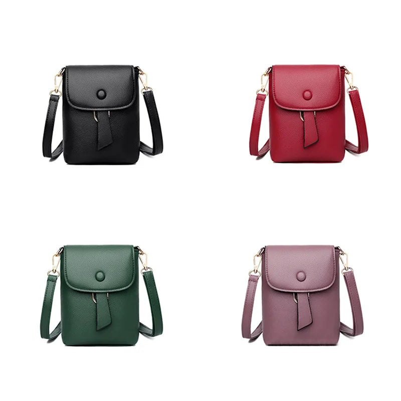 Mini PU Leather Shoulder Purses Flap Crossbody Bags for Girls