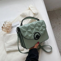 Flap Handbags Women Shoulder Bags Lattice Small Square Bag Top Handle Bags