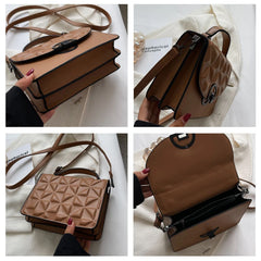 Flap Handbags Women Shoulder Bags Lattice Small Square Bag Top Handle Bags