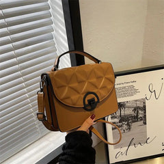 Flap Handbags Women Shoulder Bags Lattice Small Square Bag Top Handle Bags