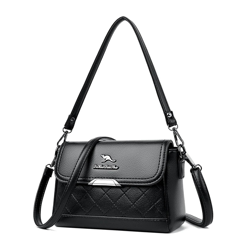 Flap Shoulder Bags Women High Leather Crossbody Bag Lady Summer Purses Handbag S