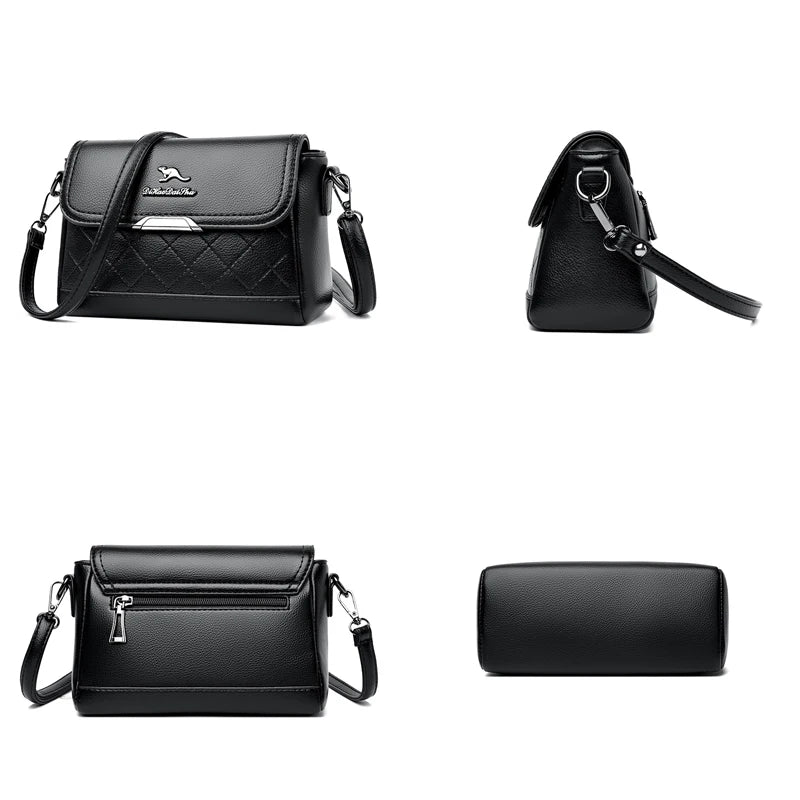 Flap Shoulder Bags Women High Leather Crossbody Bag Lady Summer Purses Handbag S