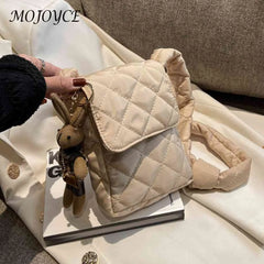 Rabbit Toys Crossbody Bag for Women, Cotton Casual Wallet for Weekend Vacation