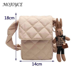 Rabbit Toys Crossbody Bag for Women, Cotton Casual Wallet for Weekend Vacation