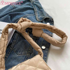 Flap Crossbody Bag with Rabbit Toys Rhombic Lattice Wallet for Weekend Vacation