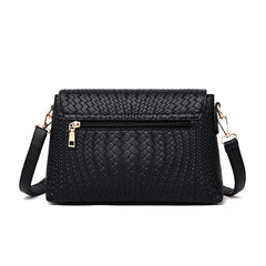 Small Soft Leather Bag Flap Pocket Handbags Shoulder Bags For Ladies