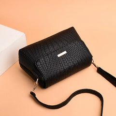 Small Soft Leather Bag Flap Pocket Handbags Shoulder Bags For Ladies