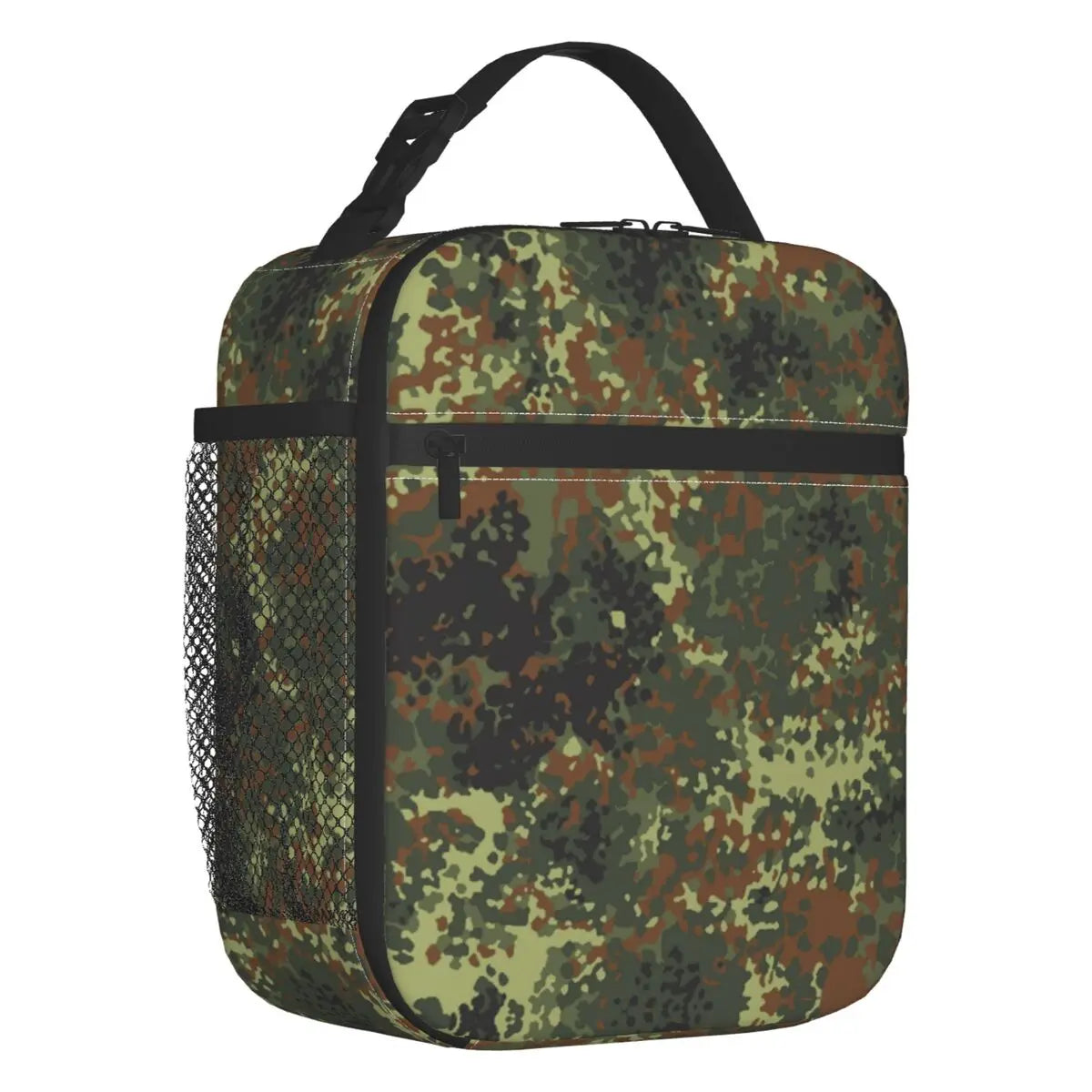 Flecktarn Camo Insulated Lunch Bag Waterproof Thermal Lunch Tote