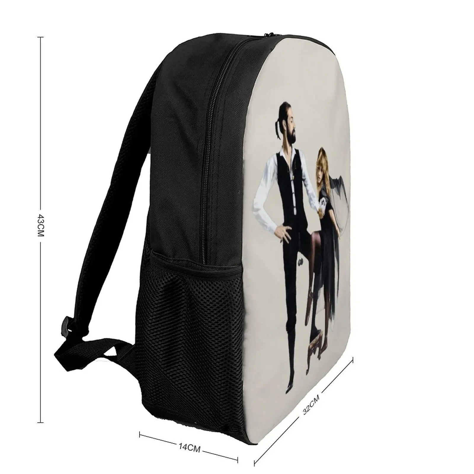 Vintage Retro 17" Shoulder Backpack for Schools Rumours Blanket