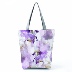 Floral Print Book Bag School Student Handbag Shopping Bag Hot Ladies Travel