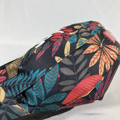 Floral Print Canvas Waist Bag Unisex Men Women Pillow Fanny Waist Packs