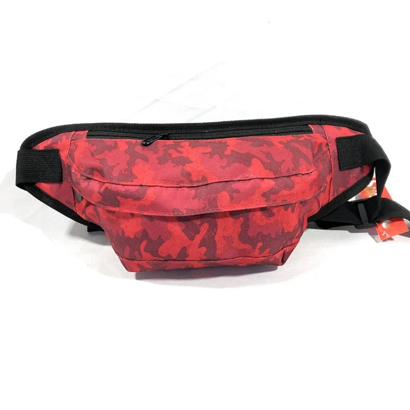 Floral Print Canvas Waist Bag Unisex Men Women Pillow Fanny Waist Packs
