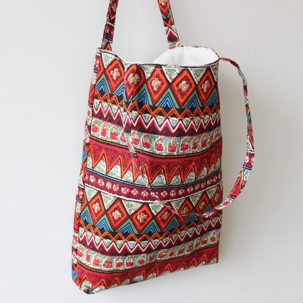 Floral Printed Casual Tote Large Capacity Female Handbags