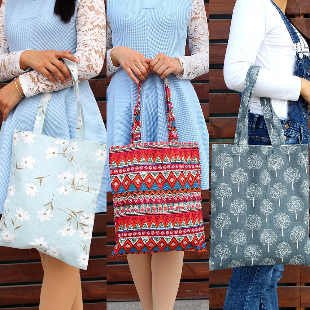 Floral Printed Casual Tote Large Capacity Female Handbags