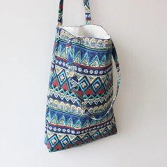 Floral Printed Casual Tote Large Capacity Female Handbags