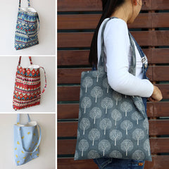 Floral Printed Casual Tote Large Capacity Female Handbags