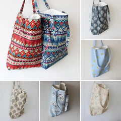 Floral Printed Casual Tote Large Capacity Female Handbags