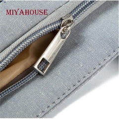 Floral Printed Handbag Women Shoulder Bag Canvas Summer Beach Bag