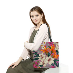 Floral Printed Tote Bag Eco Reusable Portable Storage Shopping Bag