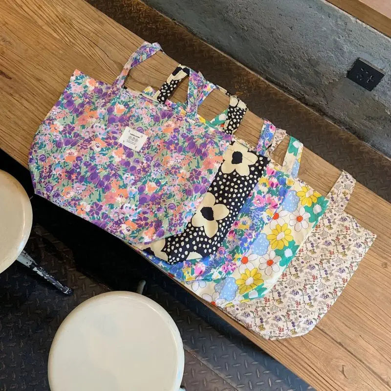 Colorful Floral Shoulder Bag Tote for Women