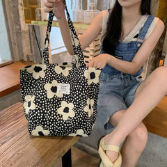 Colorful Floral Shoulder Bag Tote for Women