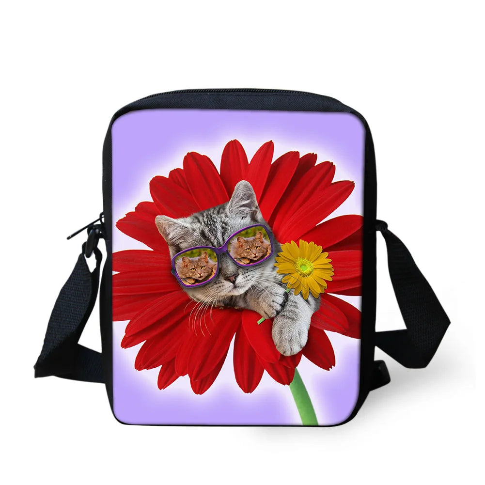 Flower Animal Women Mini Cross-body Bag Casual Messenger Bags