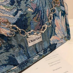 Flower Chain Ladies Tote Bag Pattern Large Capacity One Shoulder Messenger Bag