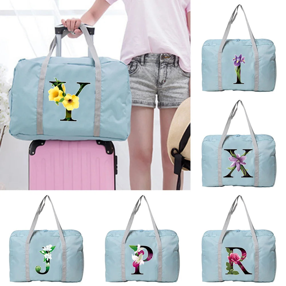 Large Capacity Flower Travel Bag WaterProof Luggage