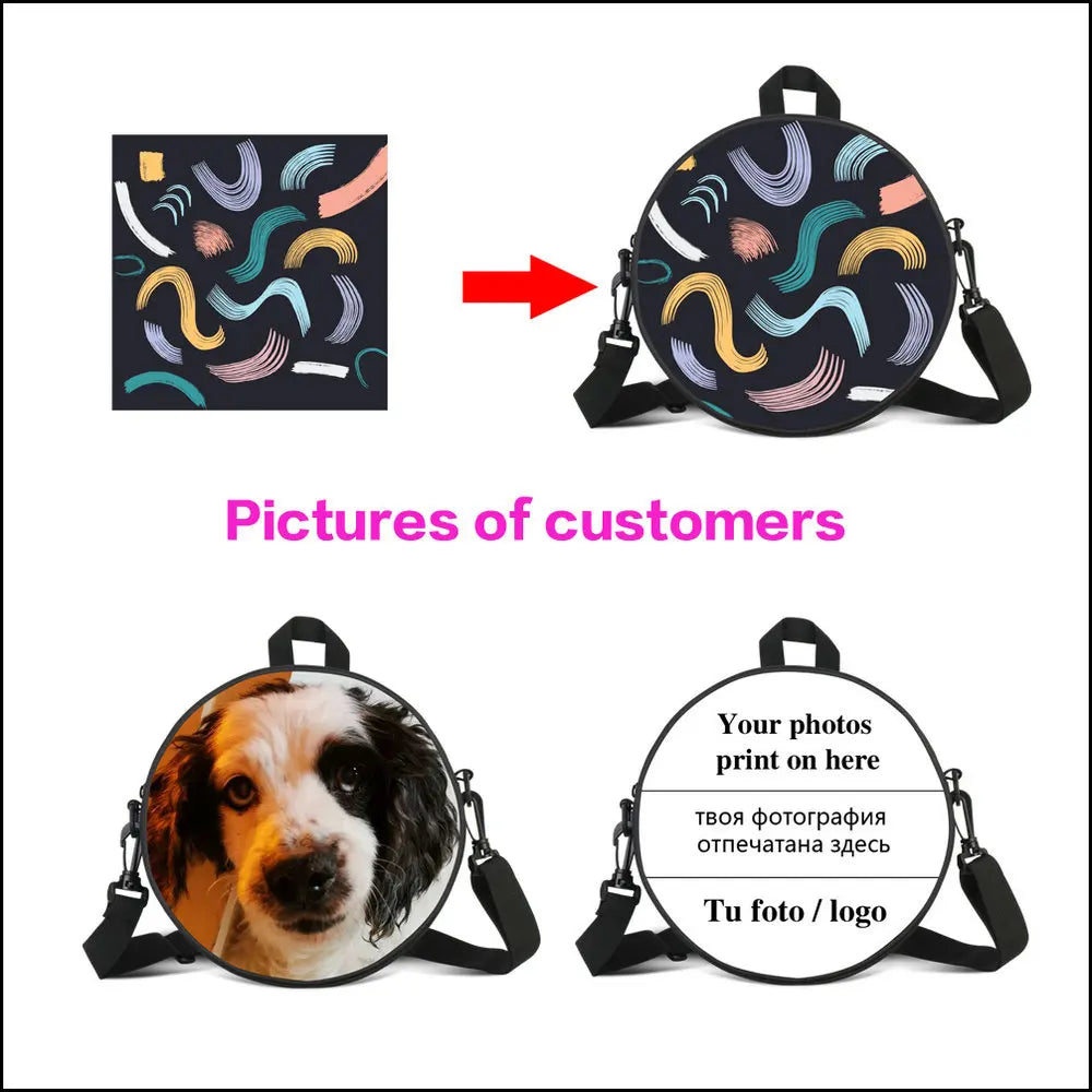 Flower Kids Round Backpack For Kindergarten Girls Mini Bagpack