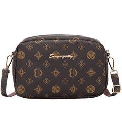 Flower Material Small Square Handbag Women Ladies Crossbody Bag