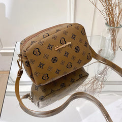 Flower Material Small Square Handbag Women Ladies Crossbody Bag