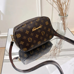 Flower Material Small Square Handbag Women Ladies Crossbody Bag