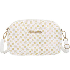 Flower Material Small Square Handbag Women Ladies Crossbody Bag