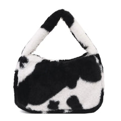 Flower Pattern Shoulder Bag Women Purse College Style Underarm Bag