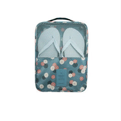 Flower Pattern Shoes Storage Bag Travel Slippers Organizer