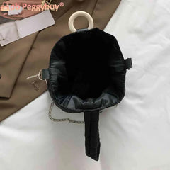 Flower Quilted Shoulder Bag Chain Women Messenger Bag Casual Lightweight